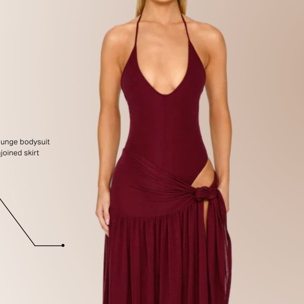 Coucoo Atacama Knit Dress in Chianti